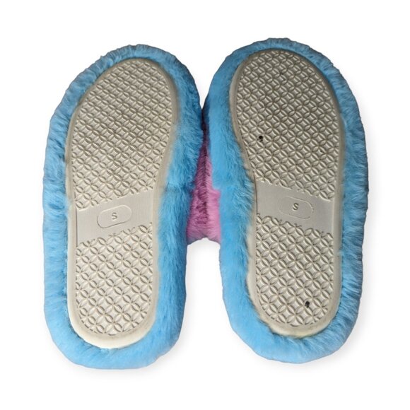 Steve Madden Kids Jaround Multi Colored Double Buckle Plush Slipper Size Small - Picture 6 of 9
